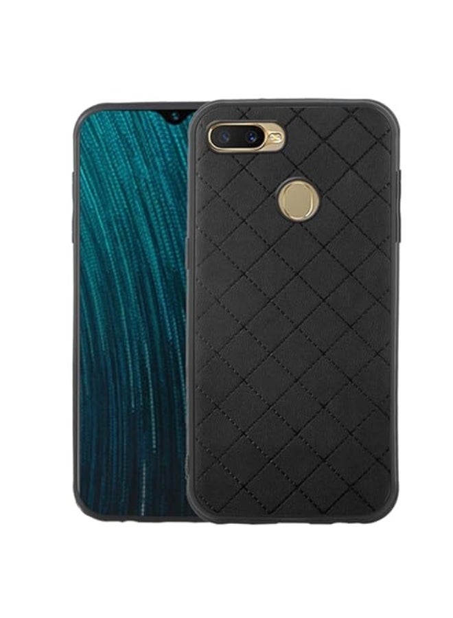 Protective Cover For Oppo A5s , Slim Fit Soft  Back TPU Case Flexible Silicone Cover Compatible For Oppo A5s - Black